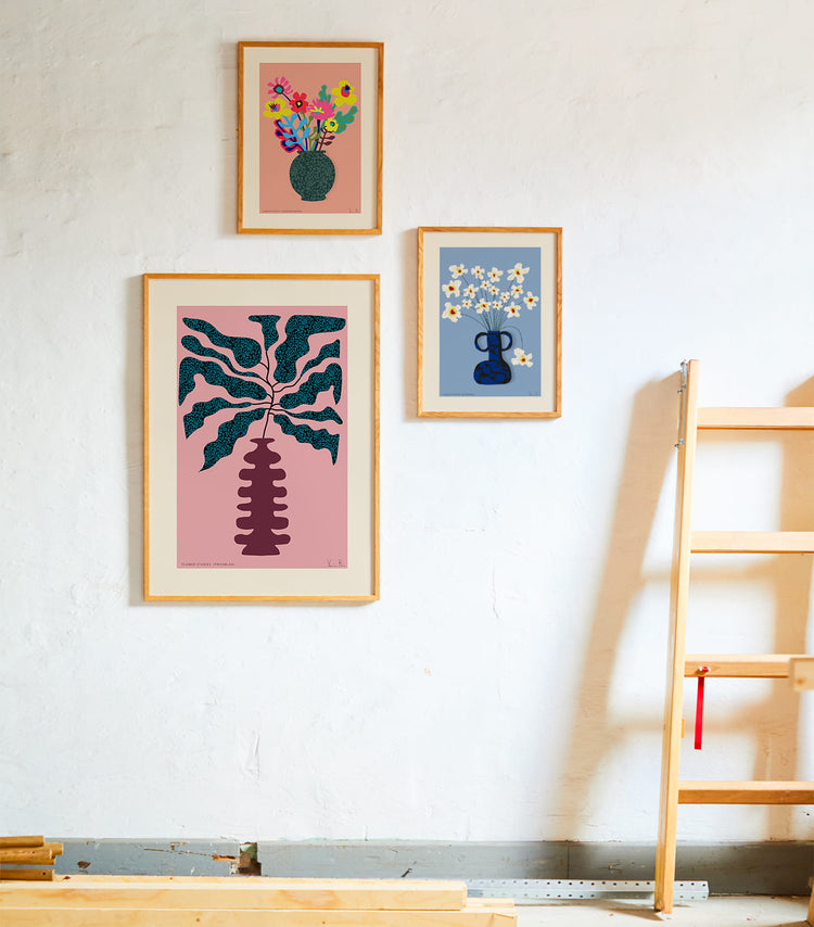 Pintura abstracta con apariencia de tela