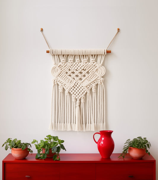 Flower Pattern Wall Macrame